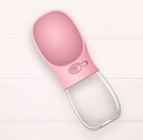 Pet Water Cup Outdoor Portable Water Bottle (Style: 550ML, Color: Pink)